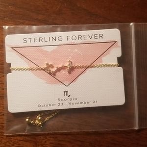Sterling Forever Gold Scorpio bracelet